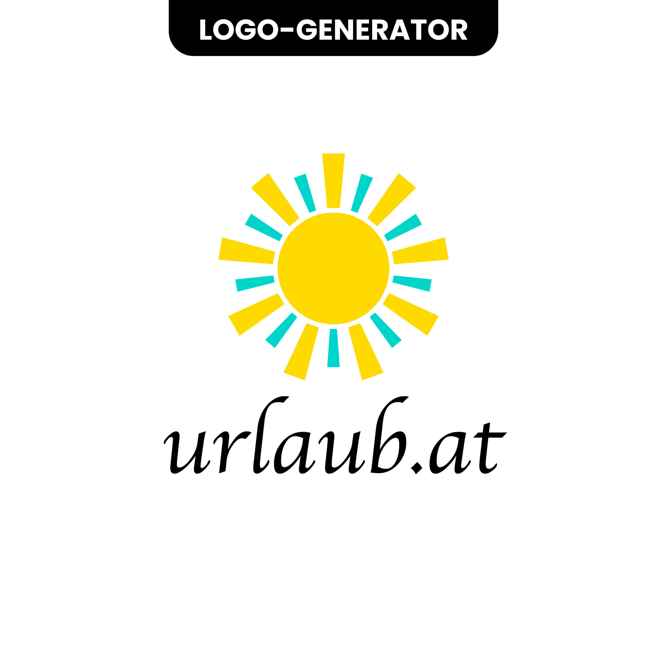 Urlaub.at Logo aus einem Logo Generator als Vergleich Bild
